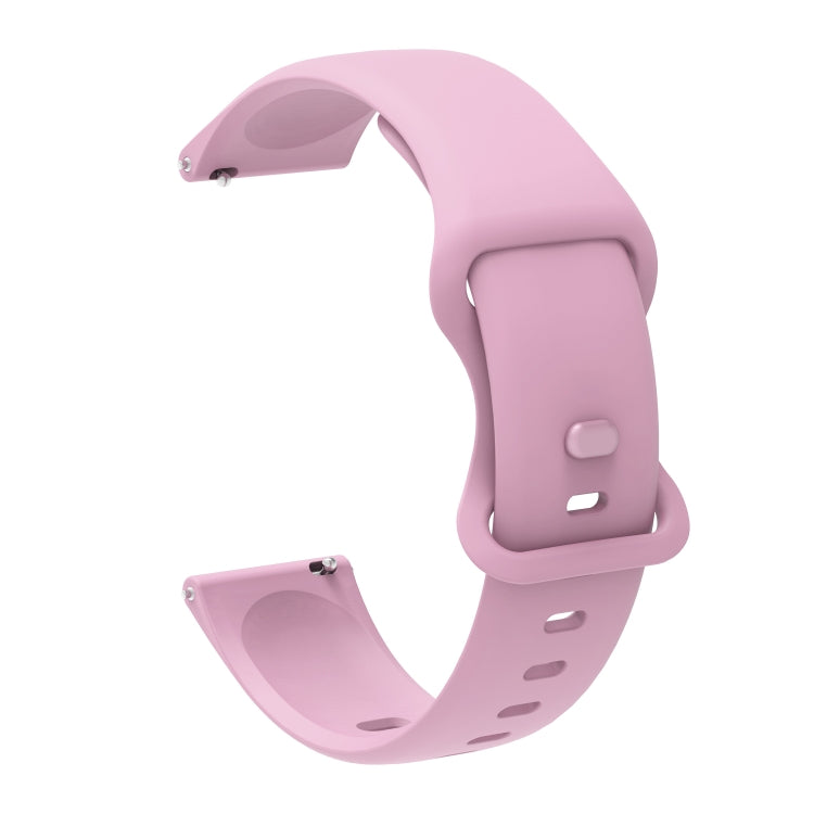 For Huawei Watch 2 Internal Reverse Buckle Silicone Watch Band, Size:20mm(Purple)