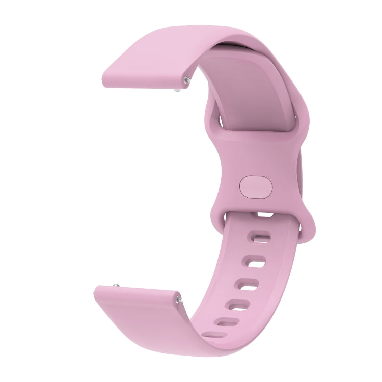 For Huawei Watch 2 Internal Reverse Buckle Silicone Watch Band, Size:20mm(Purple)
