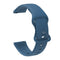 For Huawei Watch 2 Internal Reverse Buckle Silicone Watch Band, Size:20mm(Blue)