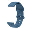 For Huawei Watch 2 Internal Reverse Buckle Silicone Watch Band, Size:20mm(Blue)