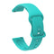 For Huawei Watch 2 Internal Reverse Buckle Silicone Watch Band, Size:20mm(Teal)