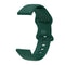 For Huawei Watch 2 Internal Reverse Buckle Silicone Watch Band, Size:20mm(Green)