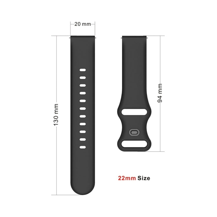 For Huawei Watch 2 Internal Reverse Buckle Silicone Watch Band, Size:20mm(Green)