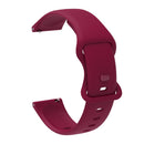 For Huawei Watch 2 Internal Reverse Buckle Silicone Watch Band, Size:20mm(Wine Red)