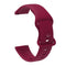 For Huawei Watch 2 Internal Reverse Buckle Silicone Watch Band, Size:20mm(Wine Red)