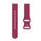 For Huawei Watch 2 Internal Reverse Buckle Silicone Watch Band, Size:20mm(Wine Red)