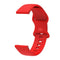 For Huawei Watch 2 Internal Reverse Buckle Silicone Watch Band, Size:20mm(Red)