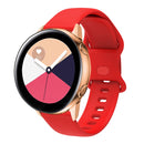 For Huawei Watch 2 Internal Reverse Buckle Silicone Watch Band, Size:20mm(Red)
