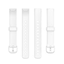 For Fitbit Luxe Silicone Color Buckle Watch Band, Size:L(White)