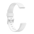 For Fitbit Luxe Silicone Color Buckle Watch Band, Size:L(White)
