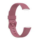 For Fitbit Luxe Silicone Color Buckle Watch Band, Size:L(Pink)