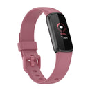For Fitbit Luxe Silicone Color Buckle Watch Band, Size:L(Pink)