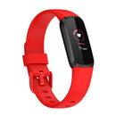 For Fitbit Luxe Silicone Color Buckle Watch Band, Size:L(Red)