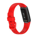 For Fitbit Luxe Silicone Color Buckle Watch Band, Size:L(Red)