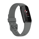 For Fitbit Luxe Silicone Color Buckle Watch Band, Size:L(Grey)