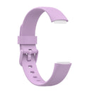 For Fitbit Luxe Silicone Color Buckle Watch Band, Size:L(Light Purple)