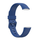 For Fitbit Luxe Silicone Color Buckle Watch Band, Size:L(Dark Blue)