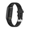 For Fitbit Luxe Silicone Watch Band, Size:S(Black)