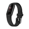 For Fitbit Luxe Silicone Watch Band, Size:S(Black)