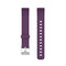 For Fitbit Luxe Silicone Watch Band, Size:S(Dark Purple)