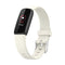 For Fitbit Luxe Silicone Watch Band, Size:S(Apricot)