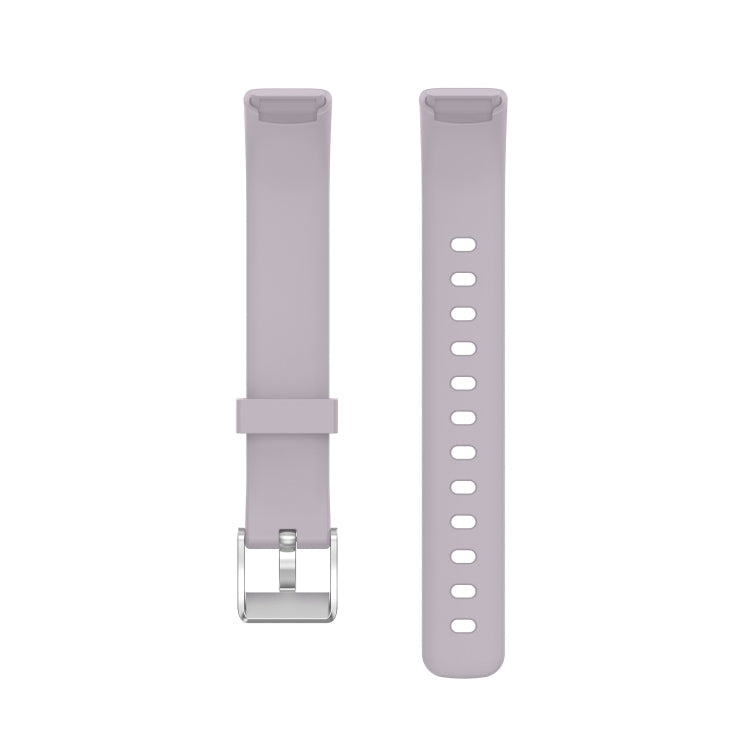 For Fitbit Luxe Silicone Watch Band, Size:S(Light Purple)