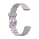 For Fitbit Luxe Silicone Watch Band, Size:S(Light Purple)