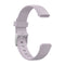 For Fitbit Luxe Silicone Watch Band, Size:S(Light Purple)