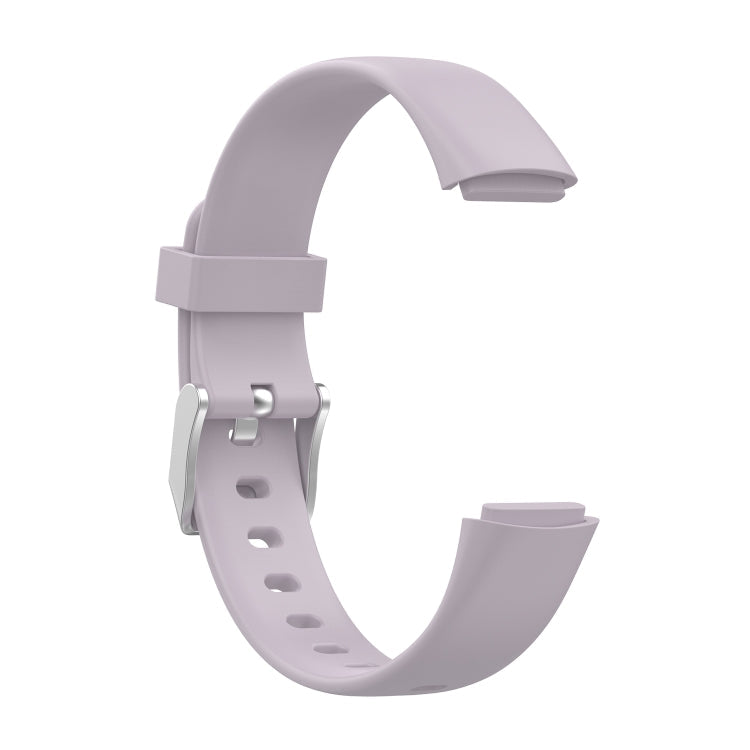 For Fitbit Luxe Silicone Watch Band, Size:S(Light Purple)