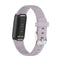 For Fitbit Luxe Silicone Watch Band, Size:S(Light Purple)