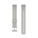 For Fitbit Luxe Silicone Watch Band, Size:S(Rock Grey)