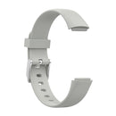 For Fitbit Luxe Silicone Watch Band, Size:S(Rock Grey)