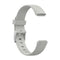 For Fitbit Luxe Silicone Watch Band, Size:S(Rock Grey)