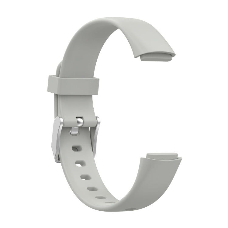 For Fitbit Luxe Silicone Watch Band, Size:S(Rock Grey)