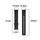 For Fitbit Luxe Silicone Watch Band, Size:S(Black)