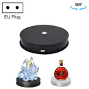 30cm Electric Rotating Turntable Display Stand LED Light Video Shooting Props Turntable, Power Plug:220V EU Plug(Black)