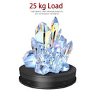 30cm Electric Rotating Turntable Display Stand LED Light Video Shooting Props Turntable, Power Plug:220V EU Plug(Black)