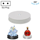 30cm Electric Rotating Turntable Display Stand LED Light Video Shooting Props Turntable, Power Plug:220V EU Plug(White)