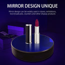 Intelligent APP Screen Display Electric Rotating Turntable Mirror Display Stand Live Broadcast Video Shooting Props Turntable(White Light)