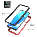 For OnePlus Nord N200 5G Starry Sky Solid Color Series Shockproof PC + TPU Protective Case with Ring Holder & Magnetic Function(Red)