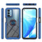 For OnePlus Nord N200 5G Starry Sky Solid Color Series Shockproof PC + TPU Protective Case with Ring Holder & Magnetic Function(Blue)