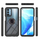 For OnePlus Nord N200 5G Starry Sky Solid Color Series Shockproof PC + TPU Protective Case with Ring Holder & Magnetic Function(Black)