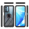 For OnePlus Nord N200 5G Starry Sky Solid Color Series Shockproof PC + TPU Protective Case with Ring Holder & Magnetic Function(Black)