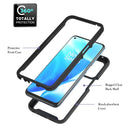 For OnePlus Nord N200 5G Starry Sky Solid Color Series Shockproof PC + TPU Protective Case with Ring Holder & Magnetic Function(Black)