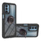 For OnePlus Nord N200 5G Starry Sky Solid Color Series Shockproof PC + TPU Protective Case with Ring Holder & Magnetic Function(Black)