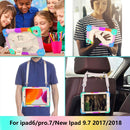 Contrast Color Robot Shockproof Silicon + PC Protective Case with Holder & Shoulder Strap For iPad 9.7 (2018) & (2017) / Air 2 / Air(Colorful Mint)