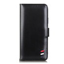 3-Color Pearl Texture Magnetic Buckle Horizontal Flip PU Leather Case with Card Slots & Wallet & Holder For iPhone 13(Black)