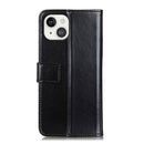 3-Color Pearl Texture Magnetic Buckle Horizontal Flip PU Leather Case with Card Slots & Wallet & Holder For iPhone 13(Black)