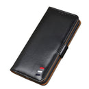 3-Color Pearl Texture Magnetic Buckle Horizontal Flip PU Leather Case with Card Slots & Wallet & Holder For iPhone 13(Black)