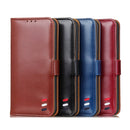 3-Color Pearl Texture Magnetic Buckle Horizontal Flip PU Leather Case with Card Slots & Wallet & Holder For iPhone 13(Black)